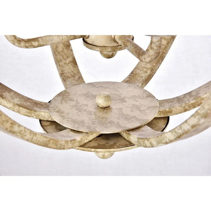 Elegant Lighting Marlow 4 Light 18  Wide Taper Candle Pendant