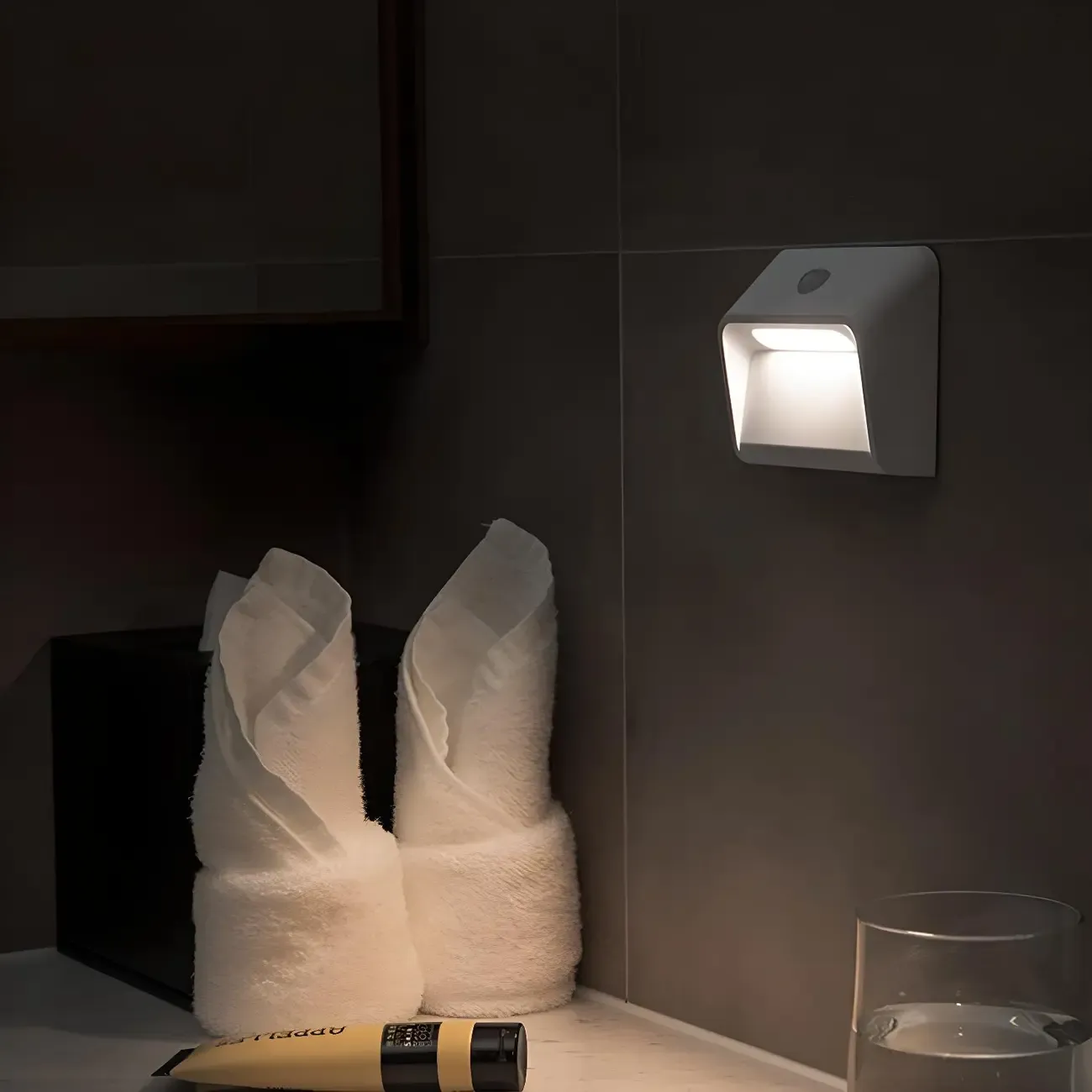 Modern Plastic White Rechargeable Wall Sconce