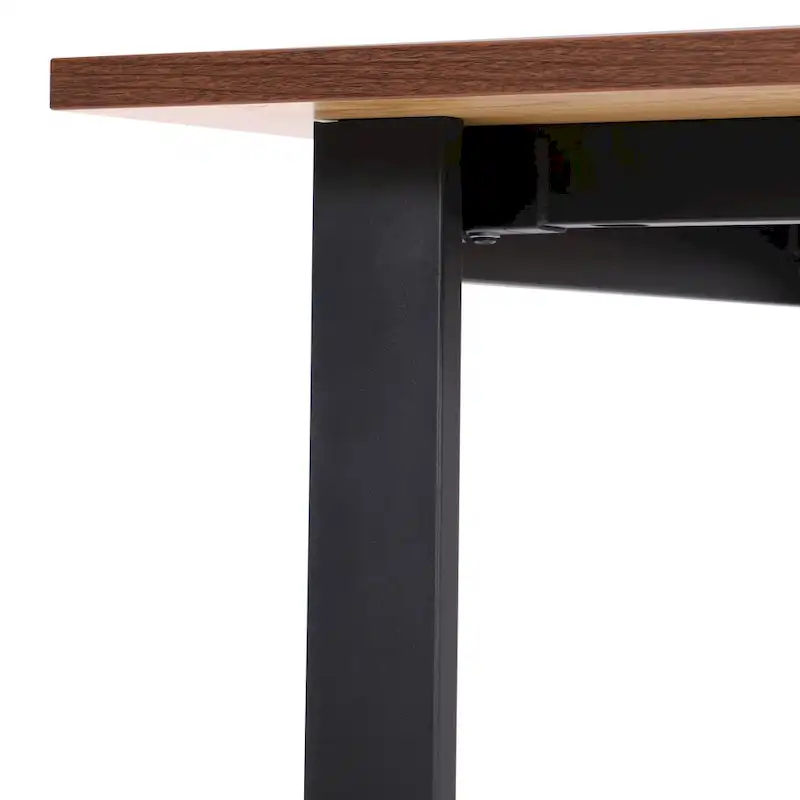 Conference Table with Laminate Top - Gray Oak/Walnut