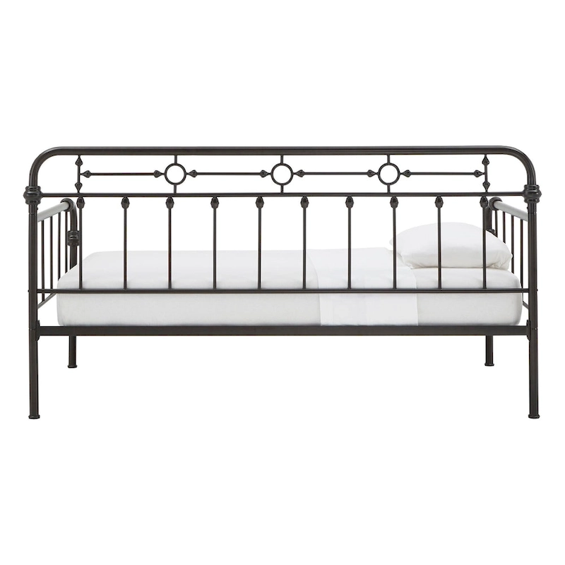 Darren Antique Dark Bronze Metal Daybed with Trundle by iNSPIRE Q Classic