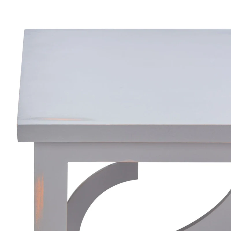 Silver Leaf End Table - 19 W x 19 D x 23 H