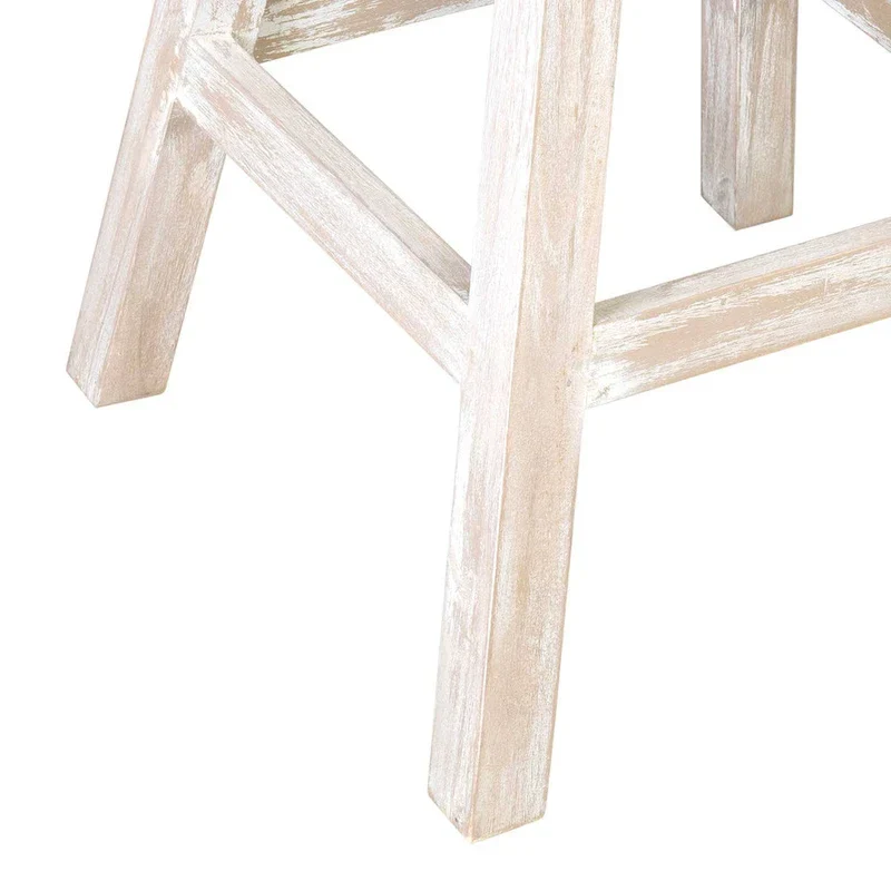 White Coconut Shell Swivel Counter Stool by East at Main