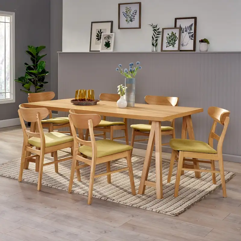 Idalia Mid-Century Modern 7 Piece Dining Set by Christopher Knight Home