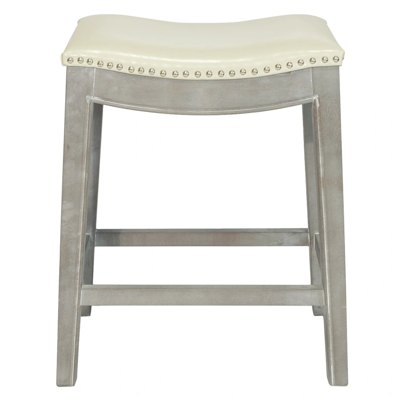 Elmo Bonded Leather Saddle Seat Counter Stool