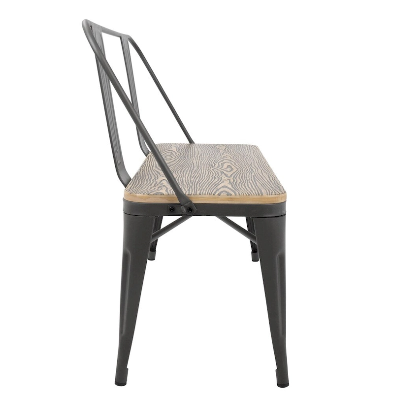 Carbon Loft Boyer Industrial Metal and Wood Dining/ Entryway Bench