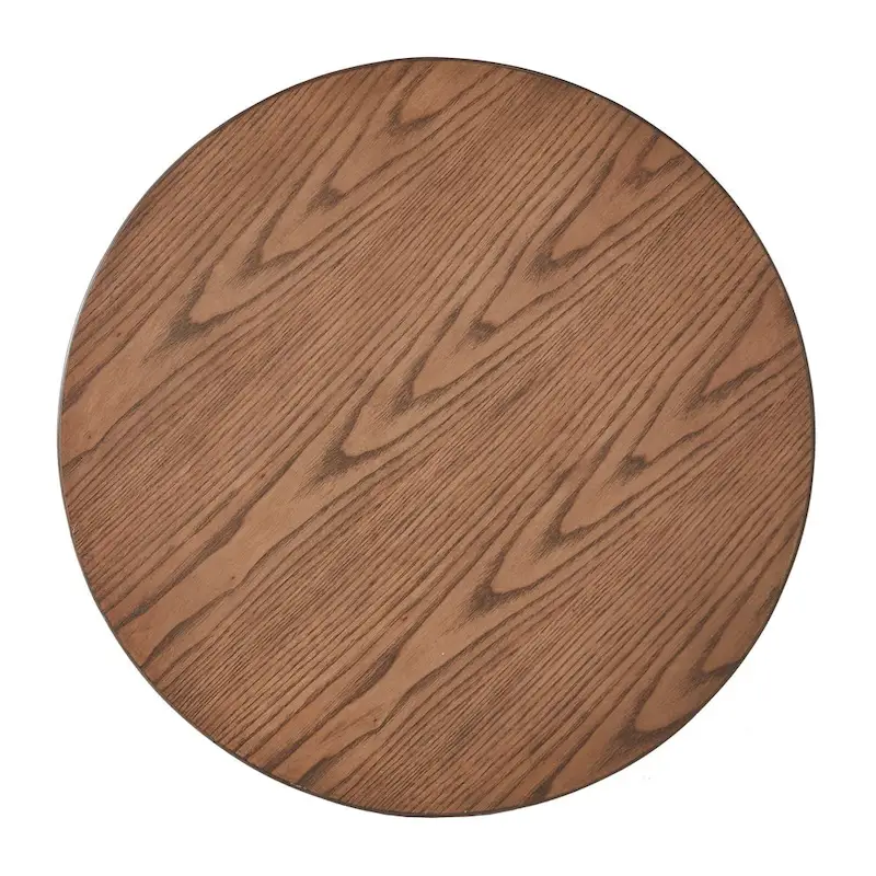 Wood End Table with X-Cross Base - Natural Finish