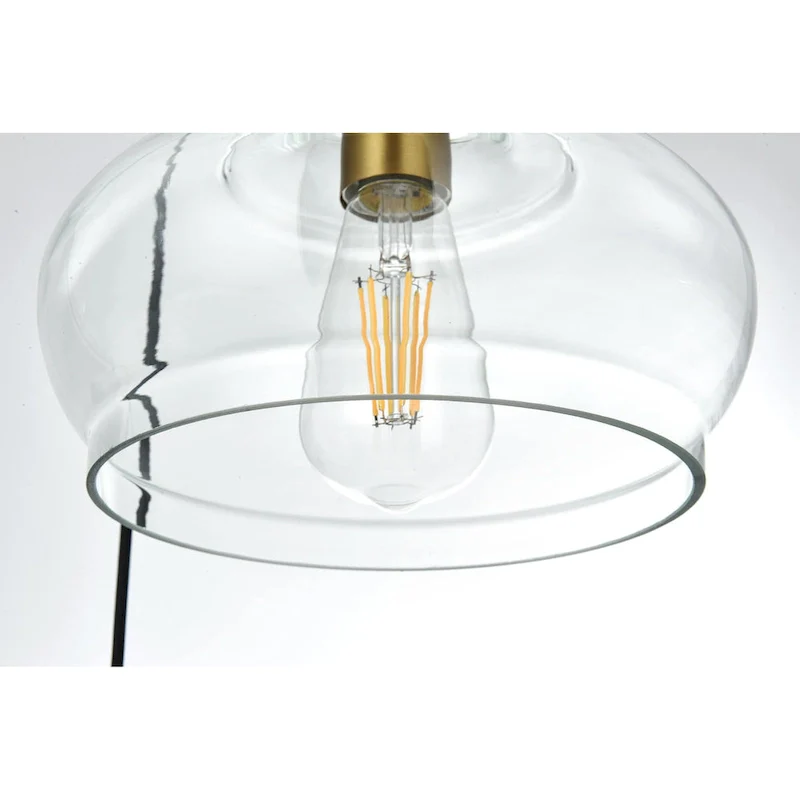 Elegant Lighting Destry 3 Light 19  Wide Multi Light Pendant with