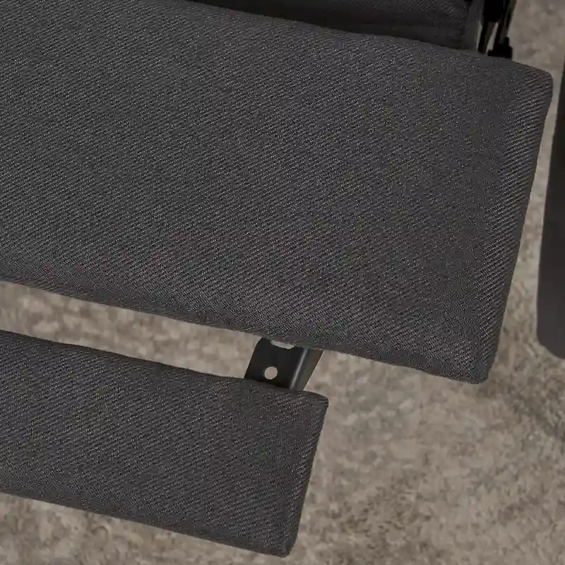 Cerelia Tufted Fabric Recliner by