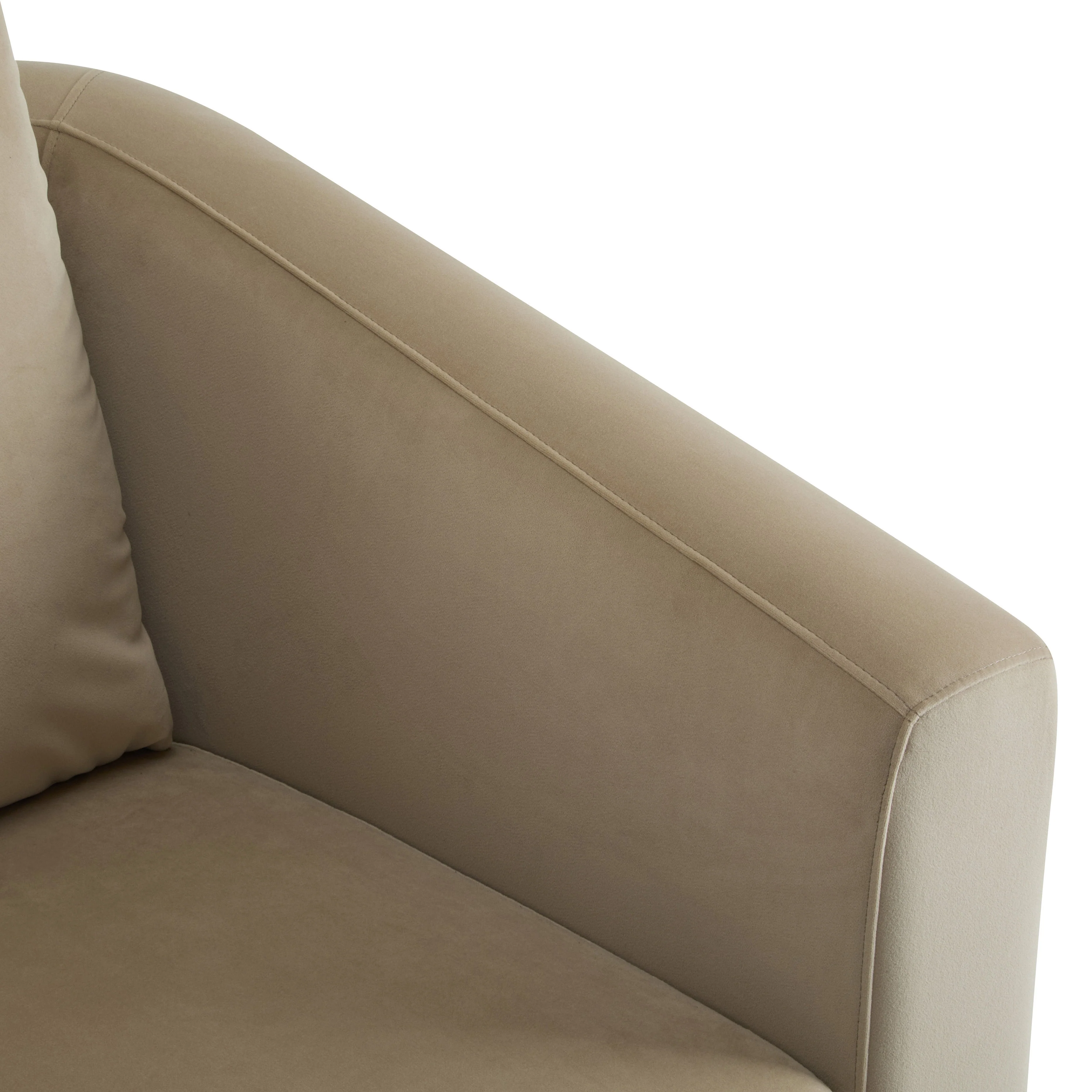 Luxury Modern Velvet Barrel Club Chair Single Sofa