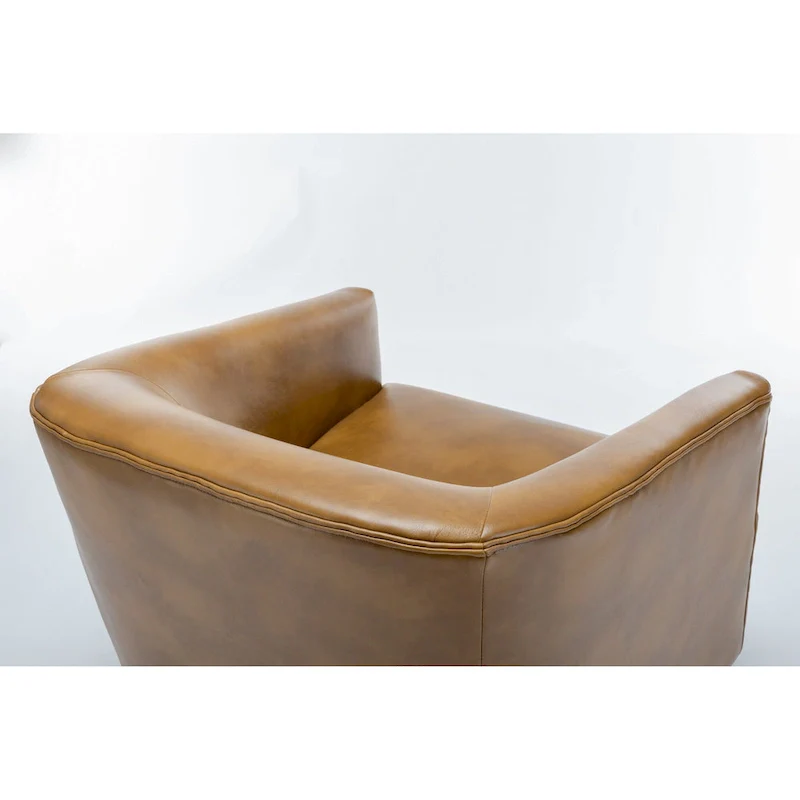Wood Base Swivel Chair