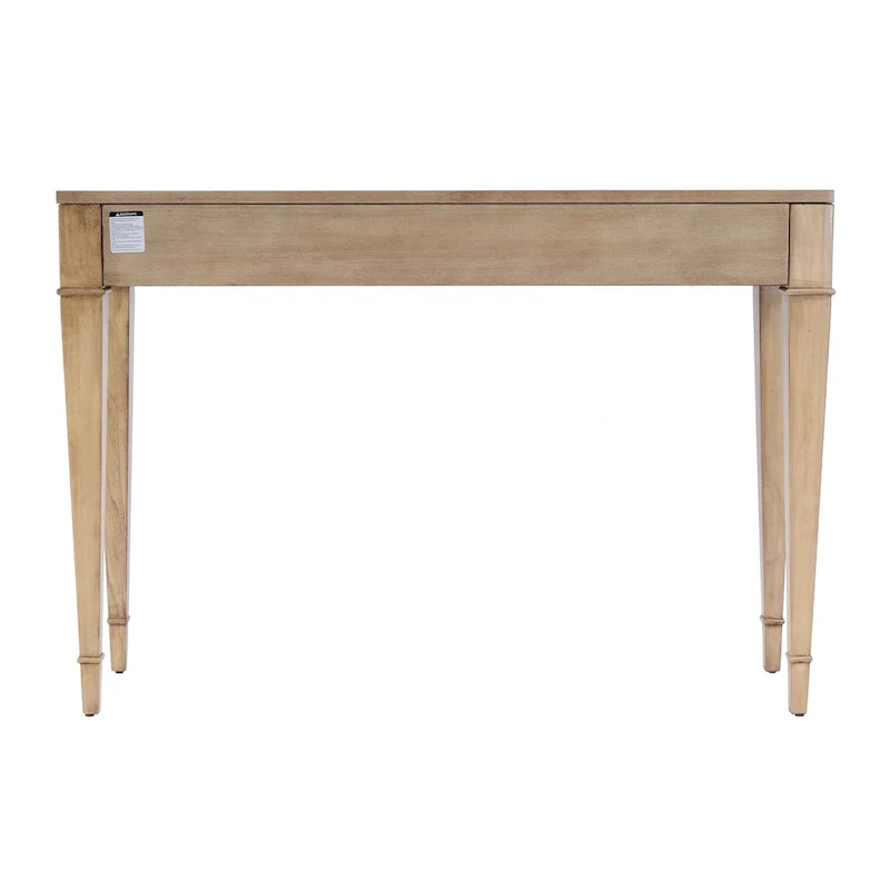 Kai 2 Drawer 46  Burl Wood Console Table