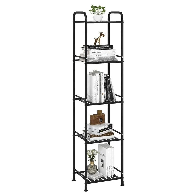 5 Tier Narrow Bathroom Shelving Unit - 13 D x 11 W x 54.7 H