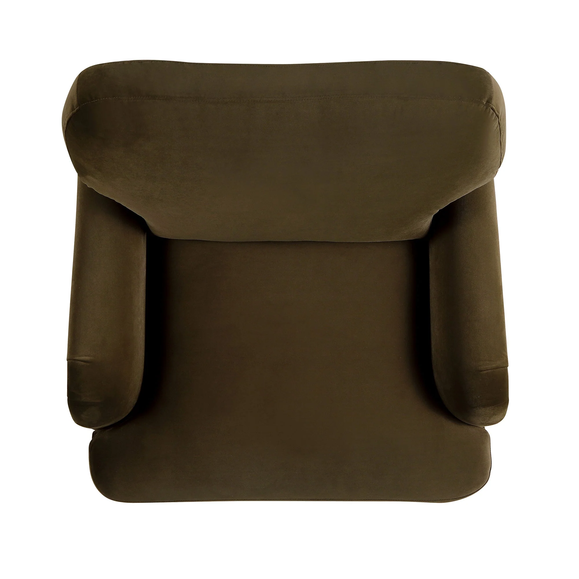 Seaweed Velvet Sofa, 1-Seater