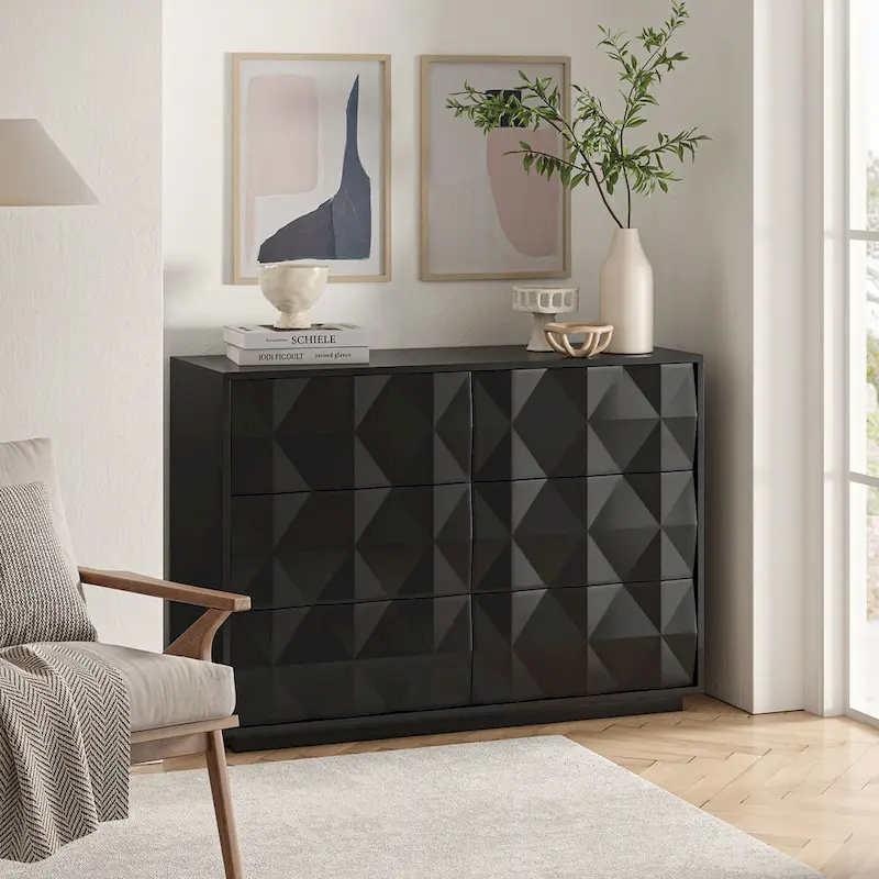 Linus Modern 6-Drawer Dresser by HULALA HOME