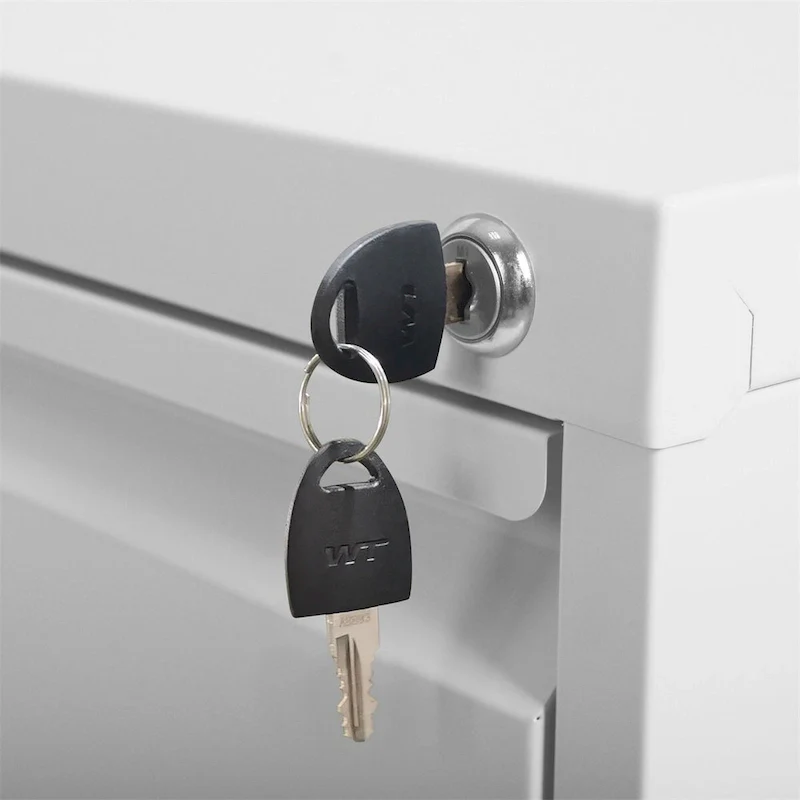 3 Drawer Vertical File Cabinet w/Lock Office Home Steel File Cabinet