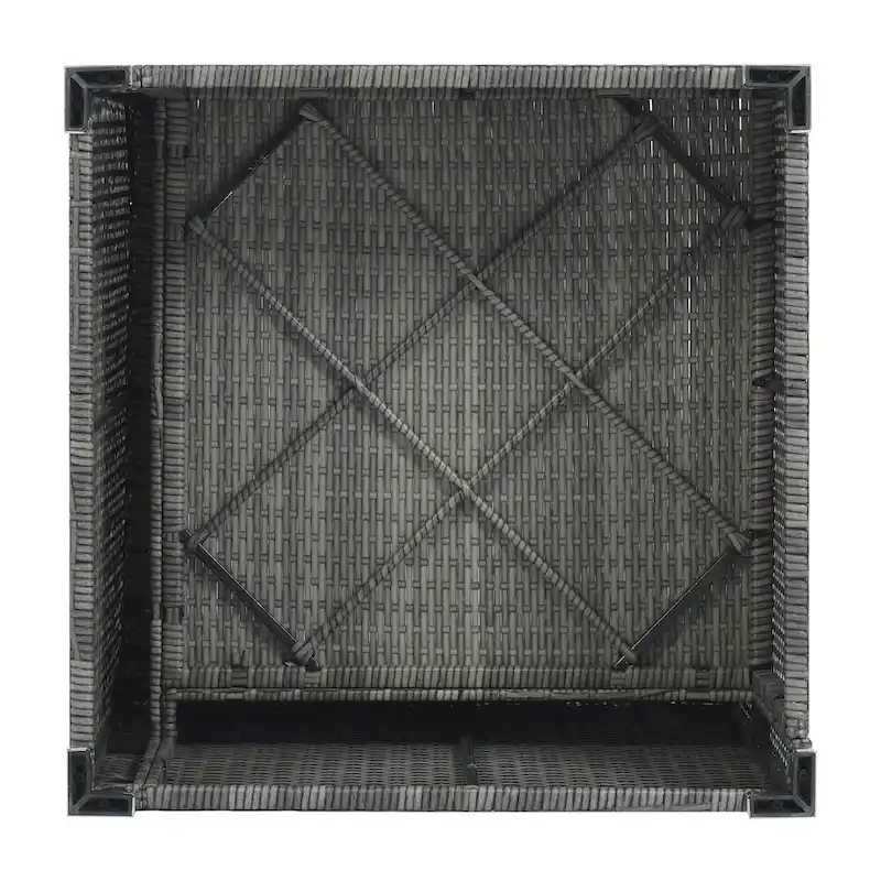 8-Piece Wicker Modular Sectional Sofa Set with Coffee Table