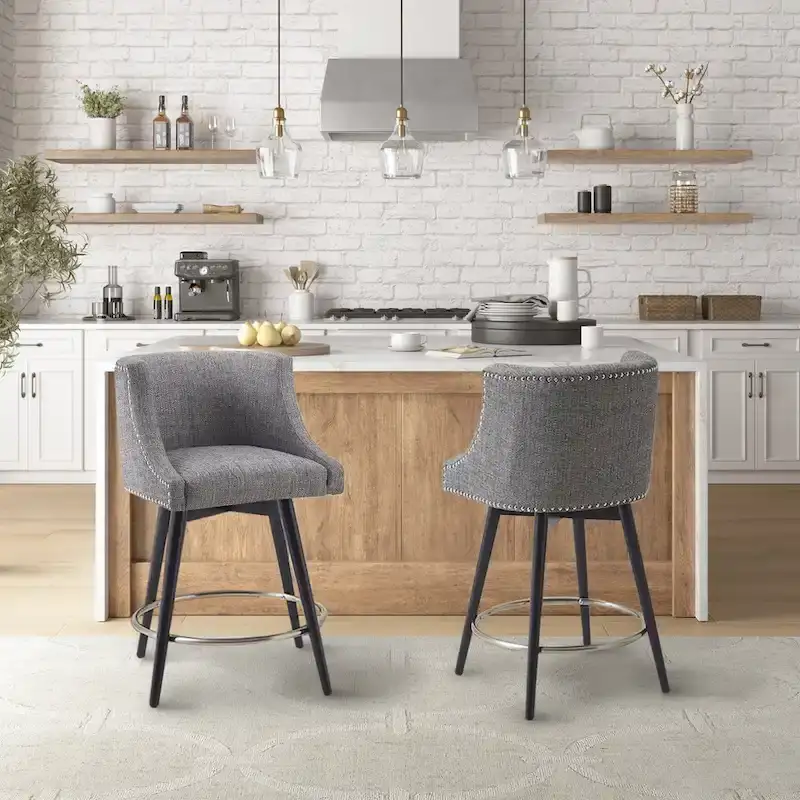 Madison Park Quarry Swivel Counter Stool