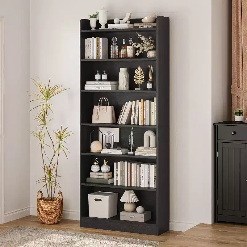 Yaheetech Modern 7-layer Wooden Open Shelf Bookshelf for Office, Living Room