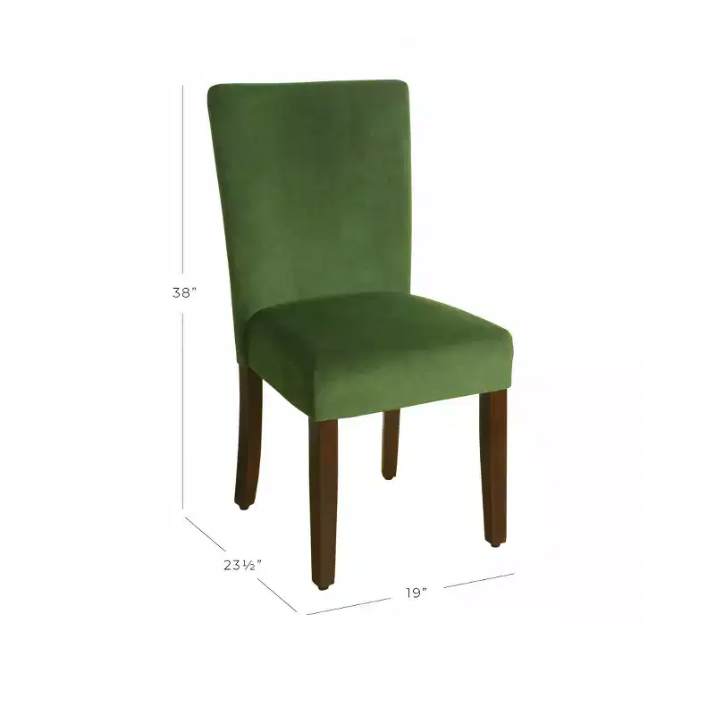 Set of 2 Parsons Velvet Dining Chair - HomePop