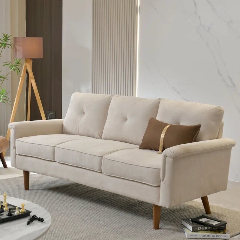 Cushion Wood Leg Indoor Sofa