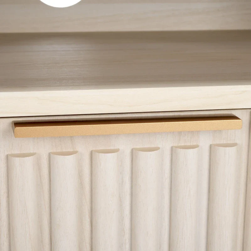 SAFAVIEH Alyse 2-Drawer 2-Shelf Entertainment Media Stand (Fits Up To 65  Flatscreen TV) - 60.4 In. x 15.6 In. x 24.8 In.