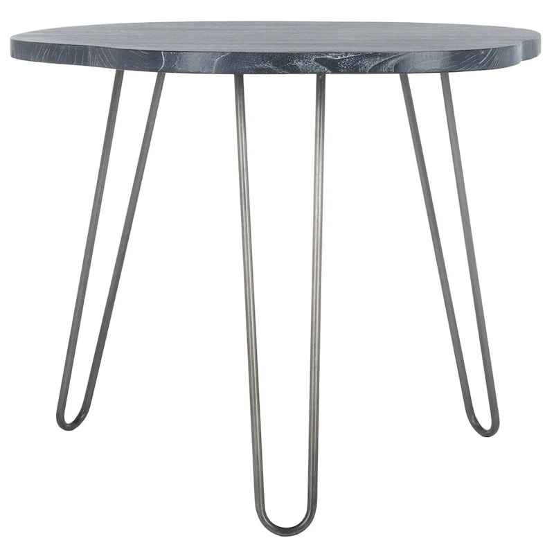 Lozka Wood Top Grey / White Wash Dining Table - 39.4 x 35.4 x 29.9 - 39Wx35Dx30H