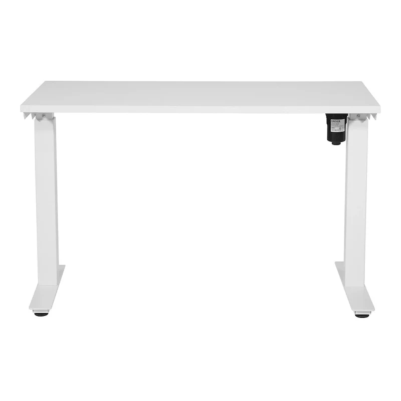 Walnut / White / Black Electric Height-Adjustable Standing Desk – Single