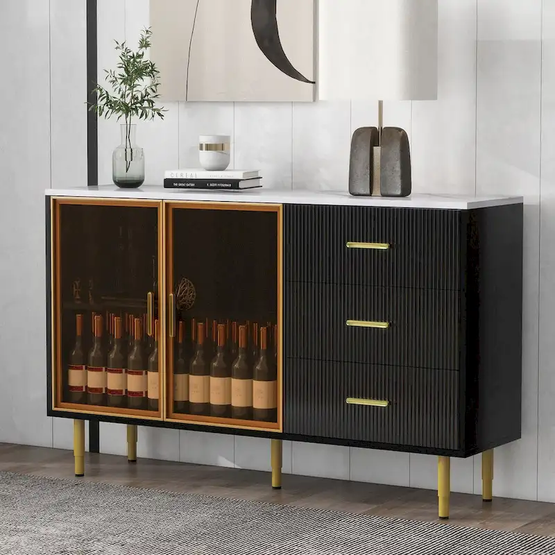 MDF Sideboard Buffet Cabinet