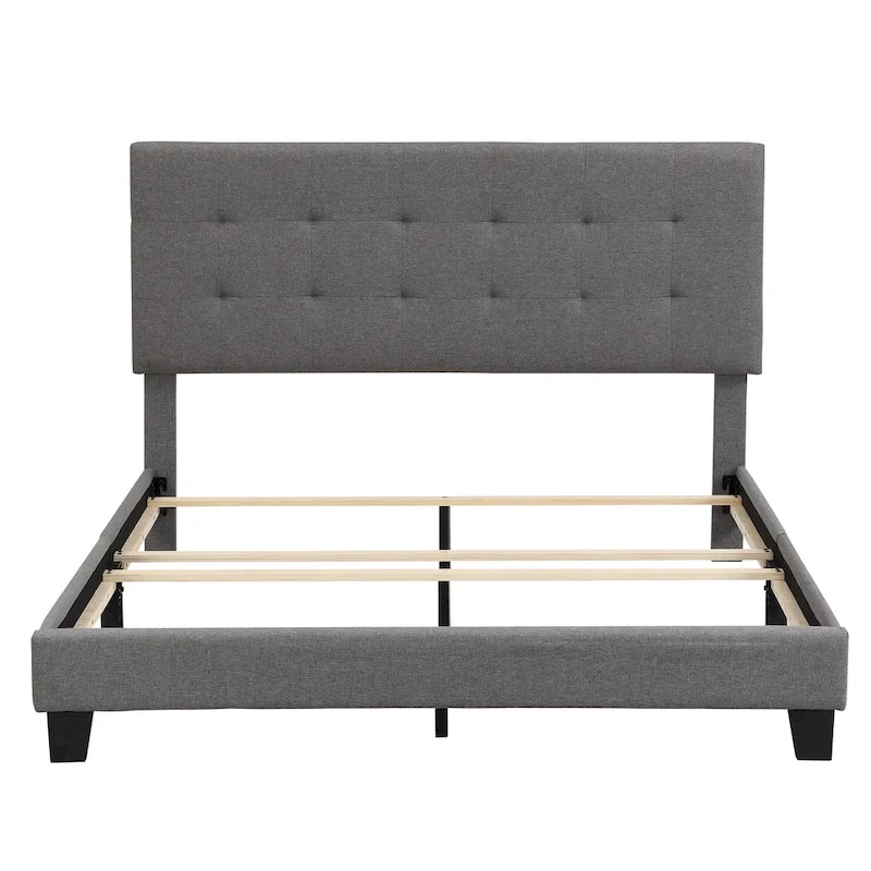 Upholstered Tufted Bed