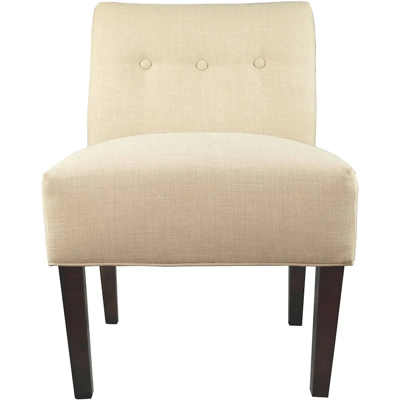 Samantha Button Tufted Ikat Accent Chair