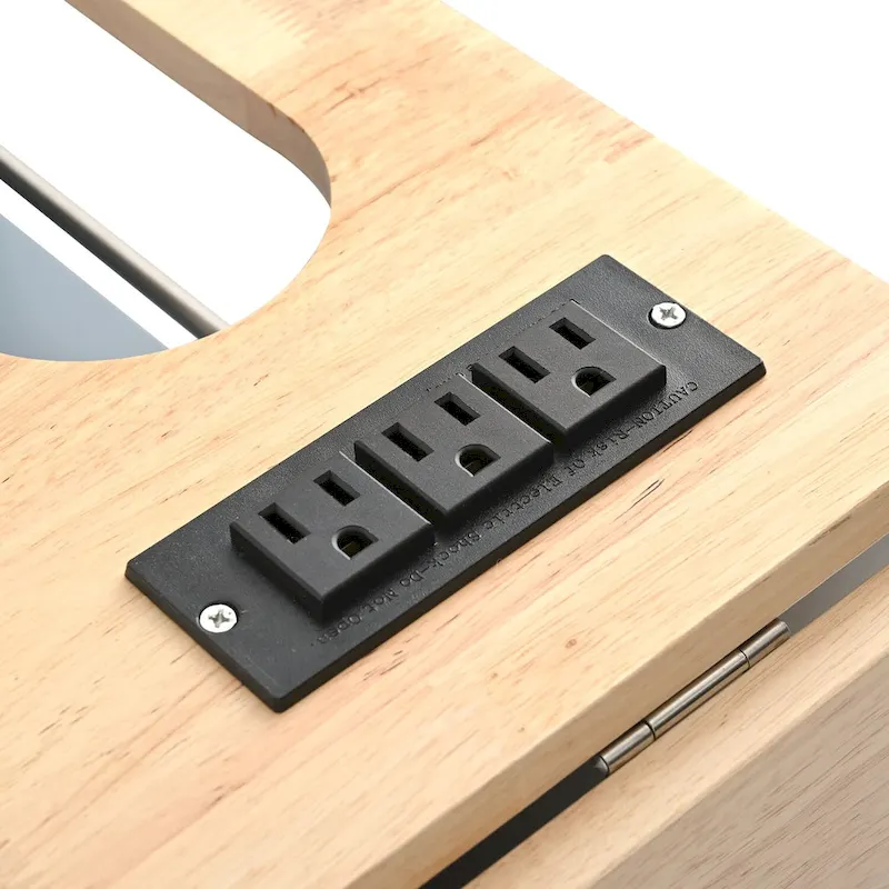 Kitchen Island with Power Outlet