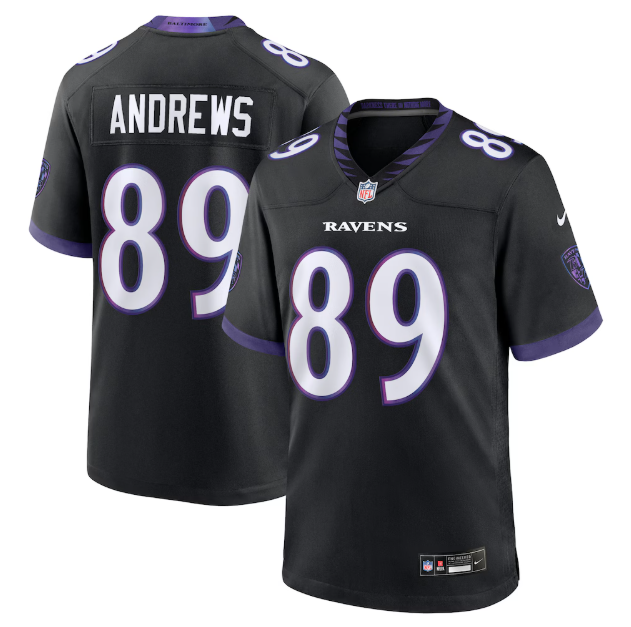 Baltimore Ravens Mark Andrews Black Alternate Game Jersey
