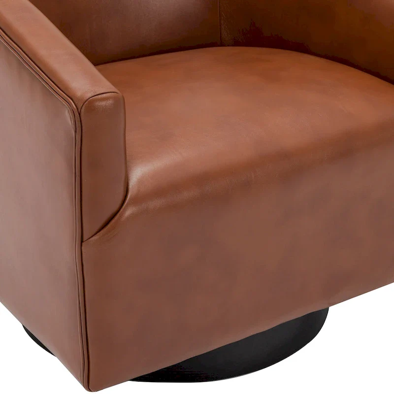 Wood Base Swivel Chair