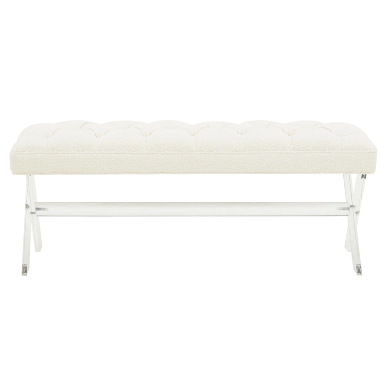 SAFAVIEH Couture Ketevan Tufted Acrylic Bench - 48
