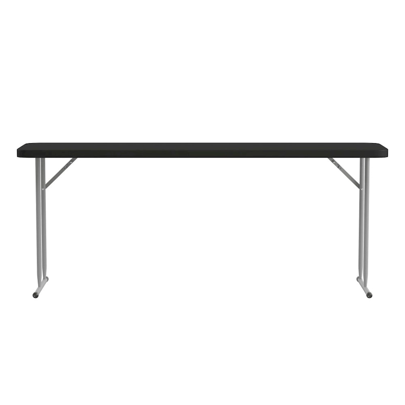 6-Foot Rectangular Granite White Plastic Folding Training Table