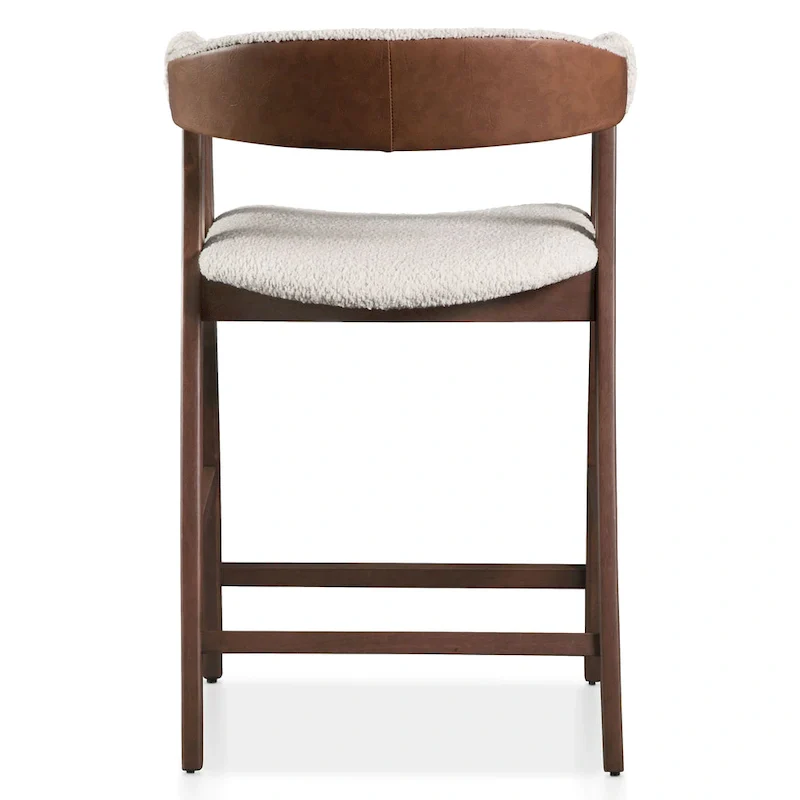 Mid-century Walnut Wood Counter Height Table