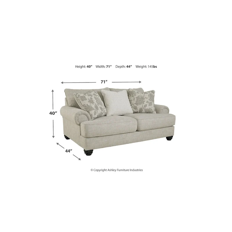 Signature Design by Ashley Asanti Beige 2-Piece Upholstery Package - 98W x 44D x 40H