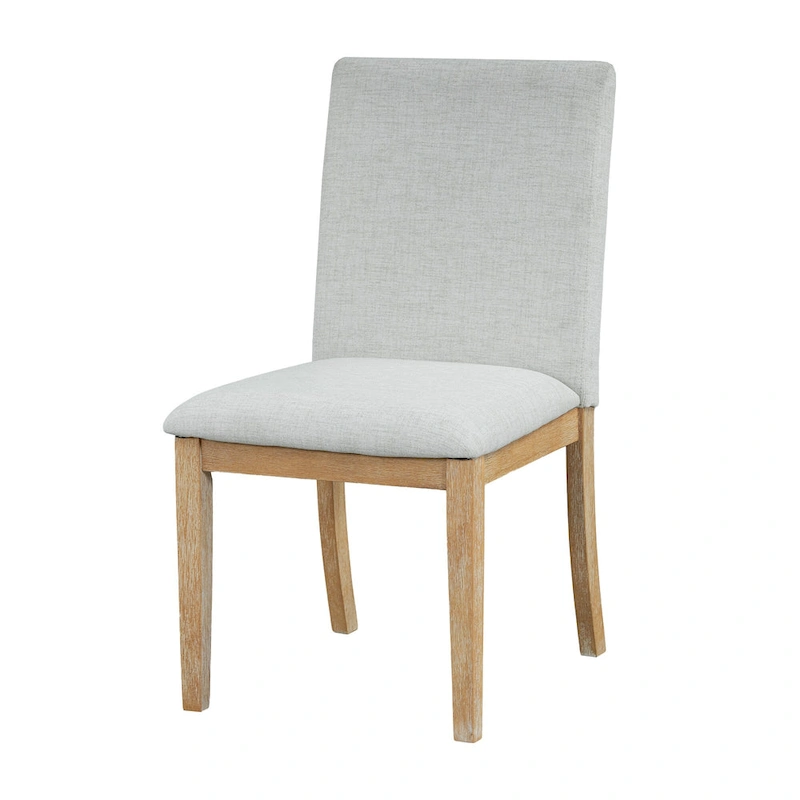 Rustic Style 7-Piece Extendable Dining Table Set with Removable Leaf, 2 Arm Chairs and 4 Armless Chairs