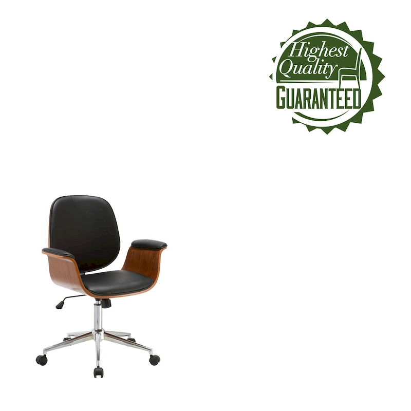 Carson Carrington Vejle Faux Leather Mid-Century Office Chair