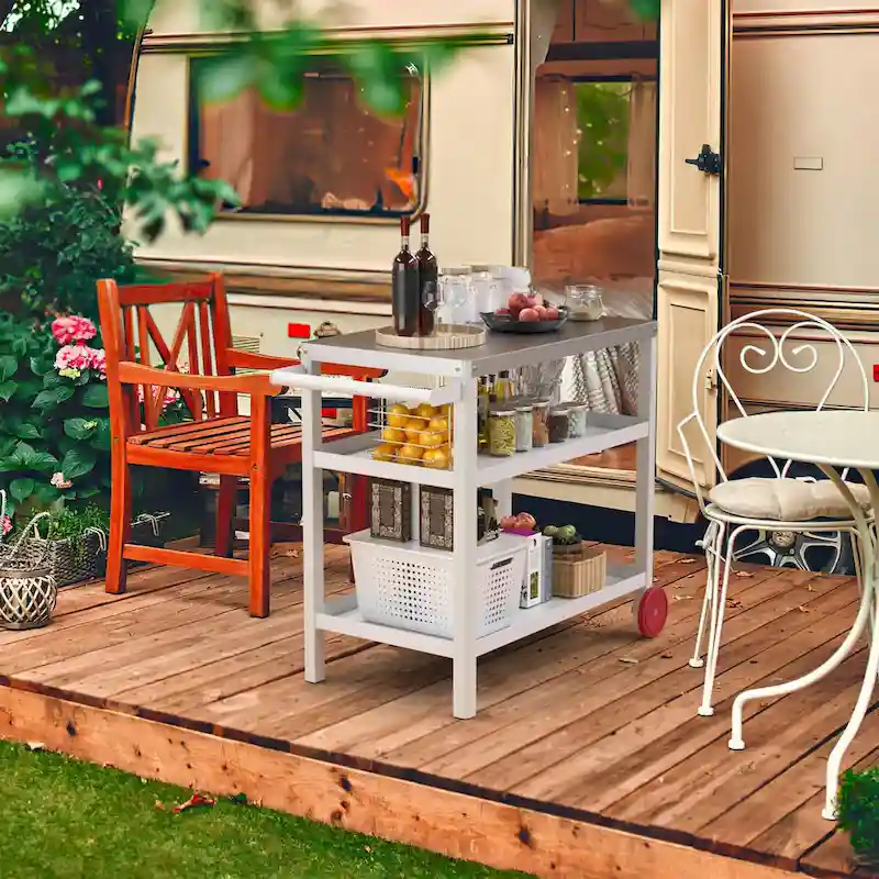 Patio Grill carts Moveable kitchen island