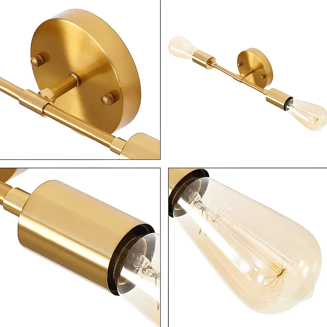 Modern Gold Up Down Bathroom Vanity Light