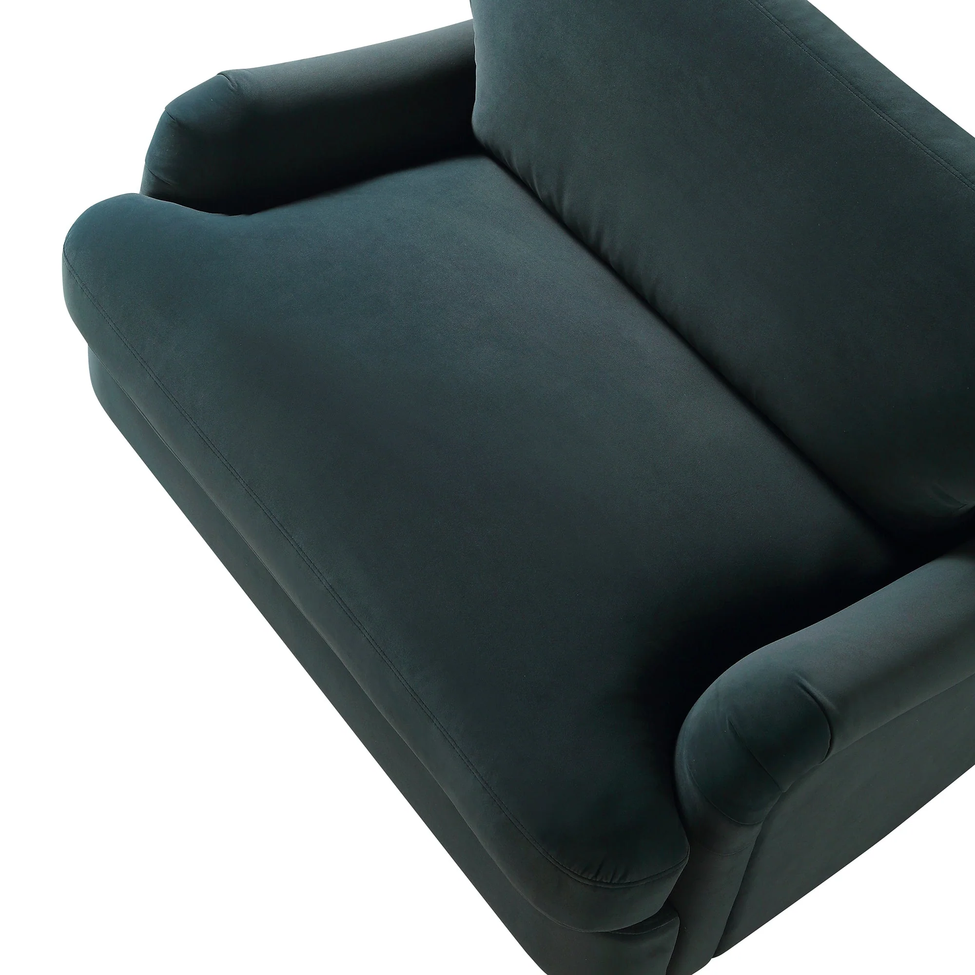 Aegean Blue Velvet Sofa, Loveseat