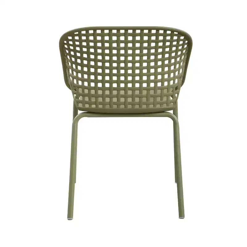 Christopher Knight Home Chaitanya Modern Patio Iron and Plastic Chairs (Set of 2)