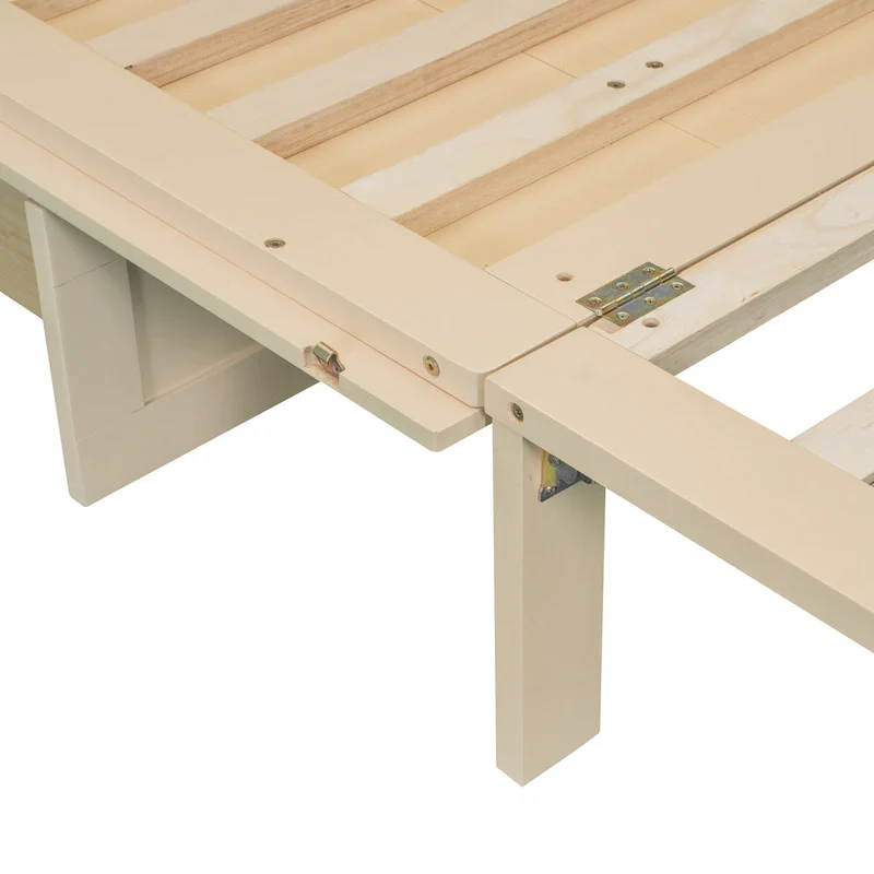 Full Size Murphy Bed with Large Storage Drawers - Space-Saving Wall Bed with Easy Pull-Down Mechanism