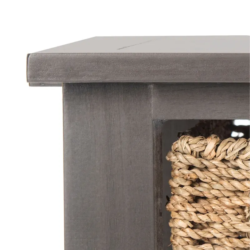 SAFAVIEH Edyth Grey Console - 44.5 x 13.4 x 31.5 - 45Wx13Dx32H