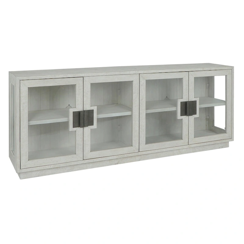 Classic Home Larson 90 Glass Reclaimed Pine Sideboard