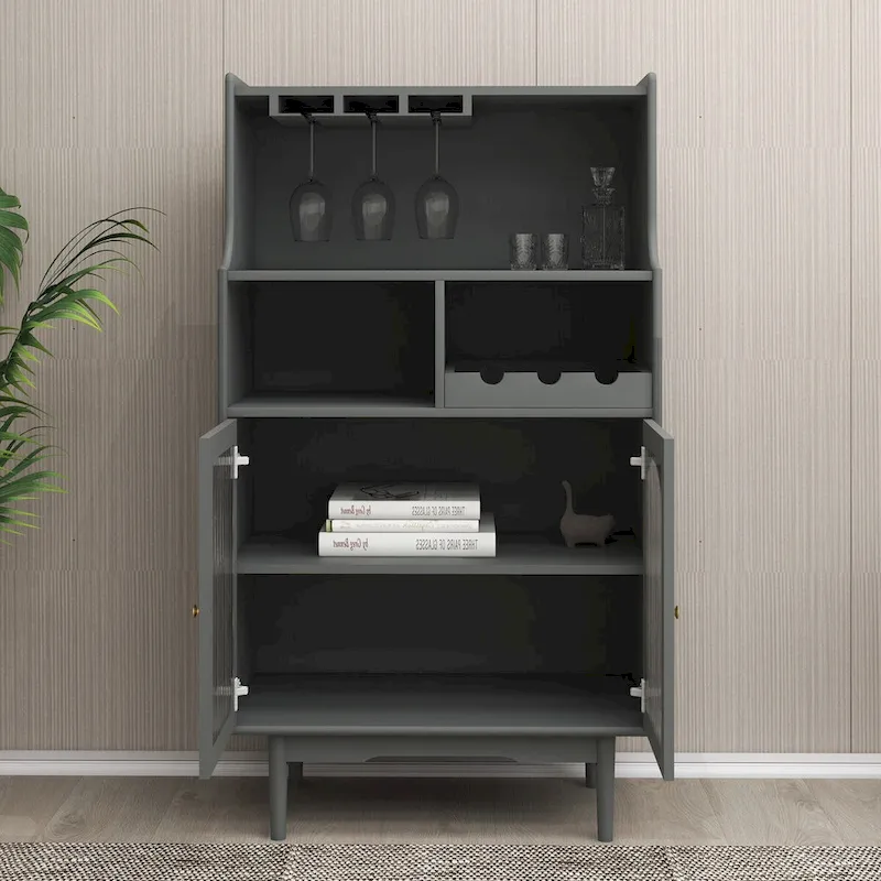 Bar Cabinet with Removable Wine Rack