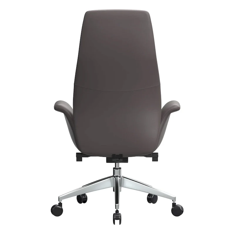Summit High-Back Leather Office Chair with Swivel and Tilt