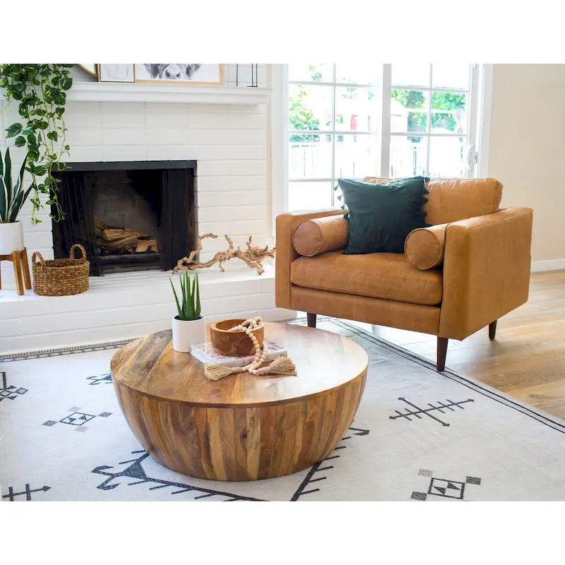 Poly and Bark Napa Lounge Chair - Genuine Italian Leather