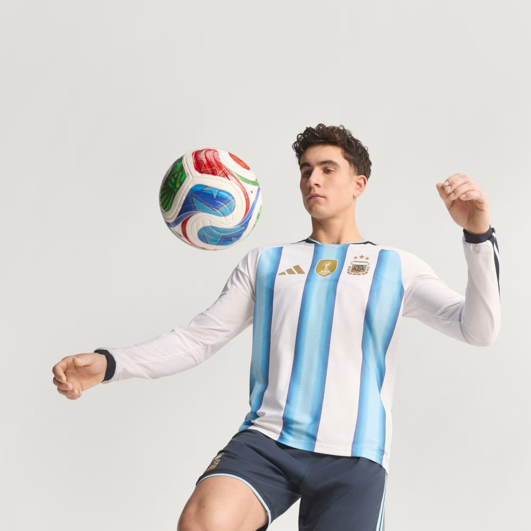 Player Version Argentina Home Long Sleeve Authentic Jersey World Cup 2026